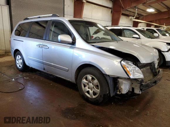 2008 Kia Sedona EX with VIN KNDMB233X86222244, listed as a Copart auction lot 66228704 with 277,591 mi miles and Clean Title. Bid and sale history available at carsss.com. Image 4.