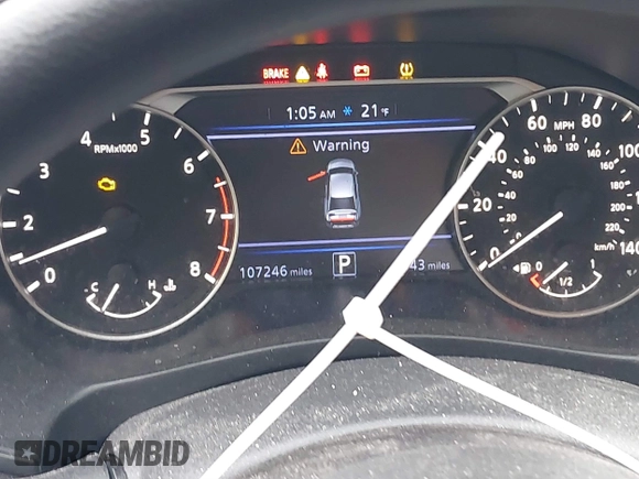 2020 Nissan Altima S with VIN 1N4BL4BV3LC135899, listed as a IAAI auction lot 41525809 with 107,246 mi miles and . Bid and sale history available at DreamBid. Image 7.