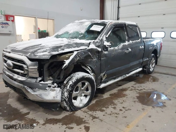 2022 Ford F-150 XL with VIN 1FTFW1E59NKE47022, listed as a IAAI auction lot 41583643 with 31,141 mi miles. Bid and sale history available at carsss.com. Image 2.