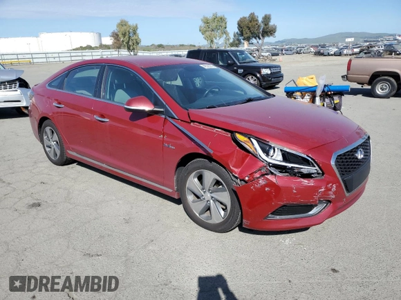 2016 Hyundai Sonata Hybrid Limited with VIN KMHE34L11GA009587, listed as a Copart auction lot 48520245 with 78,609 mi miles and Salvage Title. Bid and sale history available at carsss.com. Image 4.