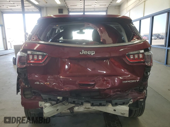2021 Jeep Compass Freedom with VIN 3C4NJDAB6MT537376, listed as a Copart auction lot 54901395 with 31,164 mi miles and Salvage Title. Bid and sale history available at carsss.com. Image 6.