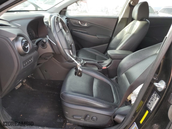 2021 Hyundai Kona Ultimate with VIN KM8K5CA54MU748847, listed as a Copart auction lot 82665484 with 49,523 mi miles and Salvage Title. Bid and sale history available at carsss.com. Image 7.