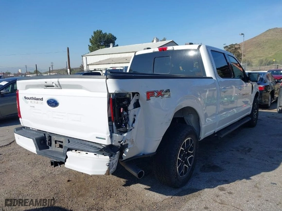 2021 Ford F-150 XL with VIN 1FTFW1E83MFA53064, listed as a IAAI auction lot 41598855 with 109,347 mi miles. Bid and sale history available at carsss.com. Image 4.
