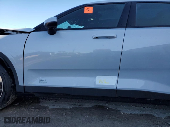2023 Polestar 2 with VIN YSMED3KA7PL122854, listed as a Copart auction lot 74994294 with 55,404 mi miles and Salvage Title. Bid and sale history available at carsss.com. Image 24.