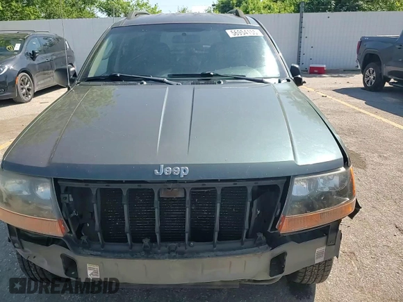2002 Jeep Grand Cherokee Laredo with VIN 1J4GW48S02C174656, listed as a Copart auction lot 56954155 with 235,427 mi miles and Salvage title. Bid and sale history available at DreamBid. Image 14.