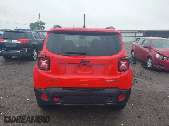 2019 Jeep Renegade Trailhawk with VIN ZACNJBC19KPK12456, listed as a IAAI auction lot 42418281 with 39,231 mi miles and . Bid and sale history available at DreamBid. Image 17.