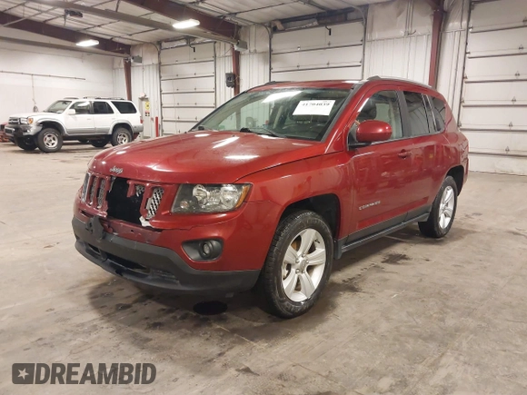 2016 Jeep Compass High Altitude Edition with VIN 1C4NJDEB8GD778764, listed as a IAAI auction lot 41704039 with 110,287 mi miles. Bid and sale history available at carsss.com. Image 2.