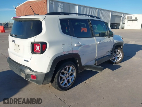 2015 Jeep Renegade Latitude with VIN ZACCJABT9FPB99964, listed as a IAAI auction lot 41250730 with 117,251 mi miles and . Bid and sale history available at carsss.com. Image 4.