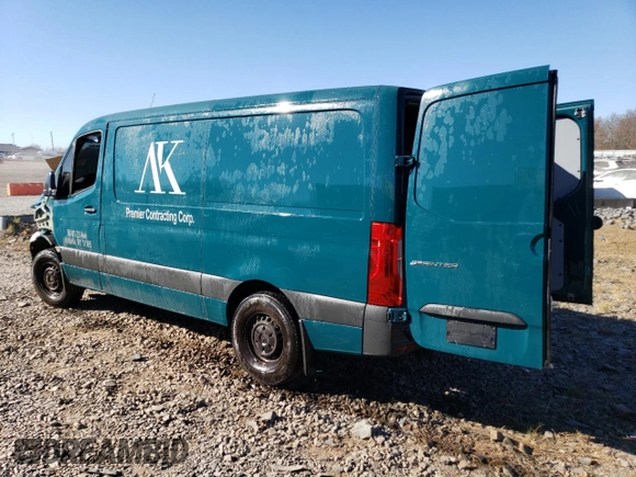 2024 Mercedes-Benz Sprinter Cargo with VIN W1Y4KBHY5RT187843, listed as a Copart auction lot 79239534 with Not Provided miles and Salvage Title. Bid and sale history available at carsss.com. Image 2.
