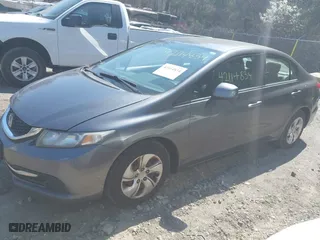 2013 Honda Civic Sdn LX with VIN 2HGFB2F59DH524429, listed as a IAAI auction lot 42114834 with 280,101 mi miles. Bid and sale history available at carsss.com. Image 2.