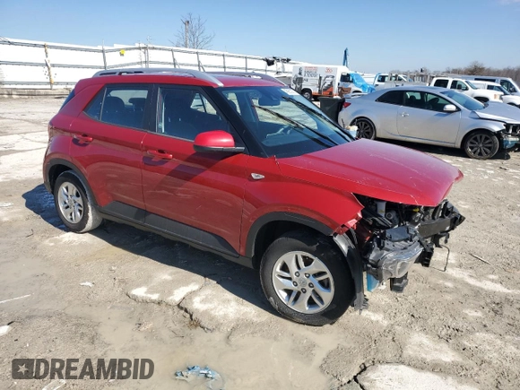 2020 Hyundai Venue SEL with VIN KMHRC8A37LU029722, listed as a Copart auction lot 45953555 with 35,223 mi miles and Salvage Title. Bid and sale history available at DreamBid. Image 4.