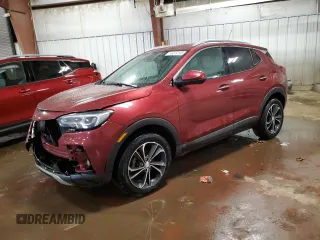 2022 Buick Encore GX Essence with VIN KL4MMGSLXNB028965, listed as a Copart auction lot 46574165 with 101,353 mi miles and Salvage Title. Bid and sale history available at carsss.com. Image 1.