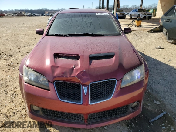 2009 Pontiac G8 GT with VIN 6G2EC57Y19L206081, listed as a Copart auction lot 47070345 with 139,489 mi miles and Salvage Title. Bid and sale history available at carsss.com. Image 5.