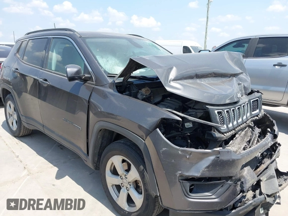 2021 Jeep Compass Latitude with VIN 3C4NJCBBXMT563858, listed as a IAAI auction lot 42327326 with Not provided miles and . Bid and sale history available at DreamBid. Image 1.