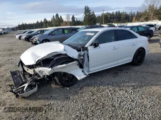 2017 Audi A4 Prestige with VIN WAUFNAF45HN035544, listed as a Copart auction lot 46714815 with 52,159 mi miles and Salvage Title. Bid and sale history available at carsss.com. Image 1.