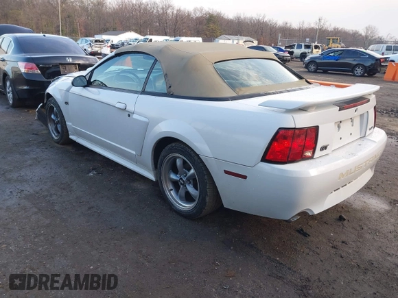 2003 Ford Mustang GT Deluxe with VIN 1FAFP45X13F454025, listed as a IAAI auction lot 41166495 with 91,132 mi miles. Bid and sale history available at carsss.com. Image 3.