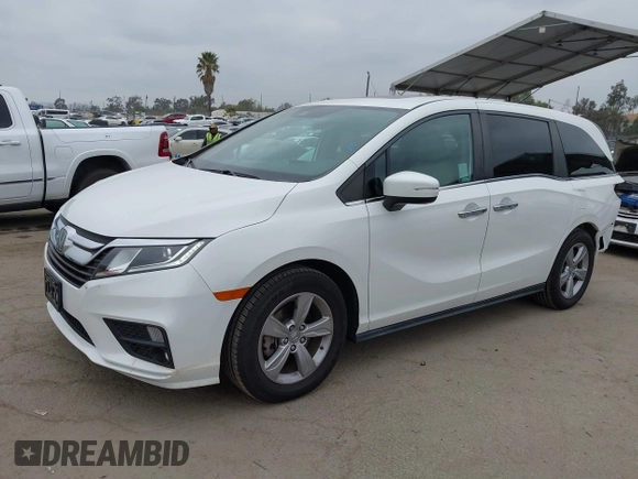 2020 Honda Odyssey EX-L with VIN 5FNRL6H78LB009523, listed as a IAAI auction lot 41882610 with 42,661 mi miles. Bid and sale history available at carsss.com. Image 18.