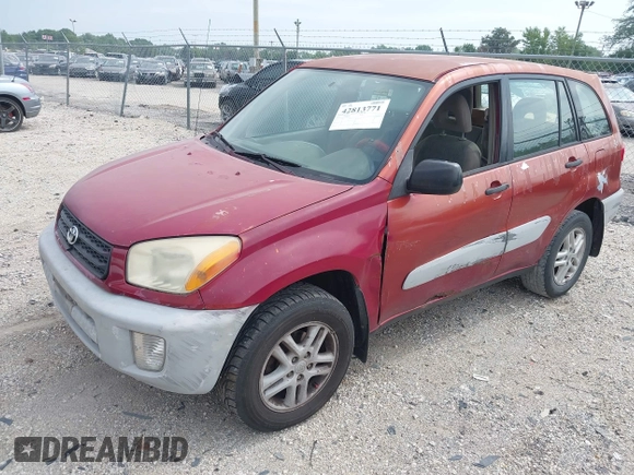2001 Toyota RAV4 with VIN JTEGH20V710009113, listed as a IAAI auction lot 42813771 with 186,955 mi miles and . Bid and sale history available at DreamBid. Image 2.