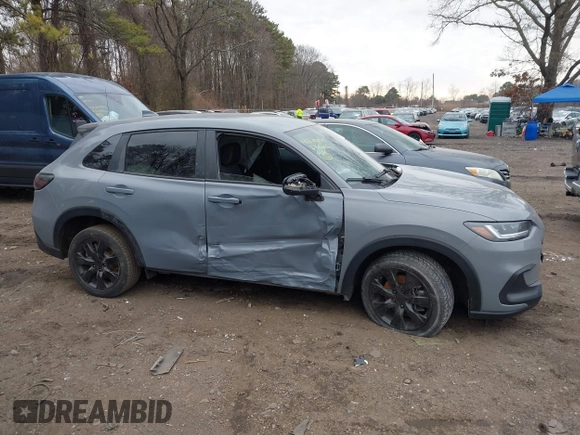 2024 Honda HR-V Sport with VIN 3CZRZ2H55RM754928, listed as a IAAI auction lot 41276974 with 41,237 mi miles and . Bid and sale history available at DreamBid. Image 13.