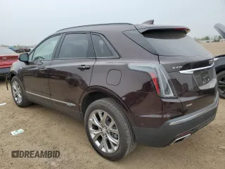 2021 Cadillac XT5 AWD Sport with VIN 1GYKNGRS2MZ142286, listed as a Copart auction lot 60699515 with 17,406 mi miles and Salvage title. Bid and sale history available at DreamBid. Image 2.