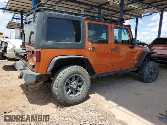 2011 Jeep Wrangler Unlimited Rubicon with VIN 1J4BA6H13BL538385, listed as a Copart auction lot 64080075 with 90,459 mi miles and Salvage title. Bid and sale history available at DreamBid. Image 3.
