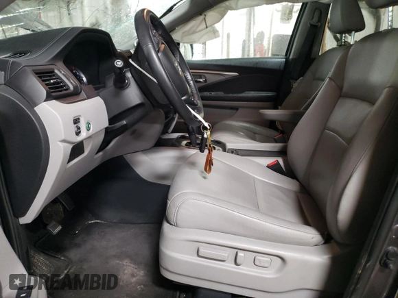 2017 Honda Pilot EX-L with VIN 5FNYF6H54HB091386, listed as a Copart auction lot 49551375 with 79,335 mi miles and Salvage Title. Bid and sale history available at DreamBid. Image 7.
