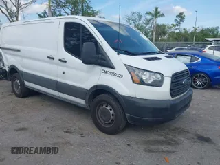 2018 Ford Transit with VIN 1FTYR1YM9JKA22851, listed as a IAAI auction lot 41807770 with 127,043 mi miles. Bid and sale history available at carsss.com. Image 1.