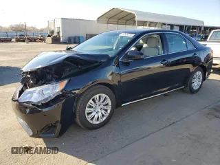 2014 Toyota Camry L with VIN 4T4BF1FK9ER439012, listed as a Copart auction lot 46548085 with 34,053 mi miles and Salvage Title. Bid and sale history available at carsss.com. Image 1.