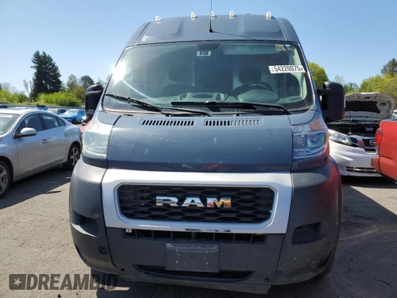 2019 Ram ProMaster Cargo with VIN 3C6URVJG2KE541763, listed as a Copart auction lot 54220075 with 74,417 mi miles and Clean Title. Bid and sale history available at DreamBid. Image 5.