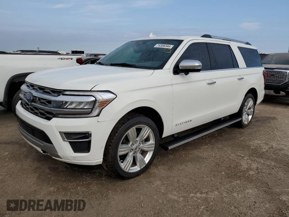 2024 Ford Expedition Max Platinum with VIN 1FMJK1M81REA23223, listed as a Copart auction lot 74358344 with Not provided miles and Non repairable. Bid and sale history available at DreamBid. Image 1.