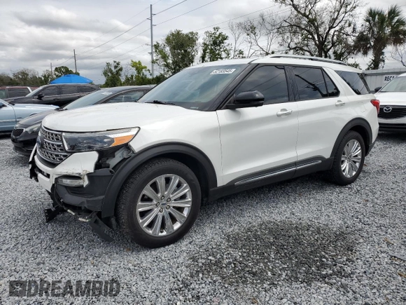 2020 Ford Explorer Limited with VIN 1FMSK7FH8LGA11067, listed as a Copart auction lot 52183545 with 73,511 mi miles and Salvage Title. Bid and sale history available at carsss.com. Image 1.