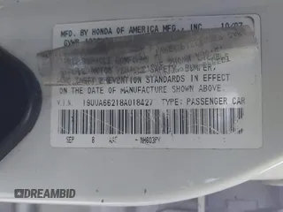 2008 Acura TL with VIN 19UUA66218A018427, listed as a IAAI auction lot 42016962 with 240,865 mi miles. Bid and sale history available at carsss.com. Image 9.