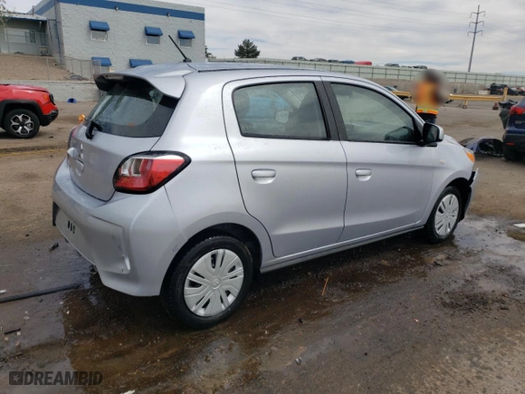 2024 Mitsubishi Mirage ES with VIN ML32AUHJ4RH012583, listed as a Copart auction lot 53986205 with 17,070 mi miles and Clean Title. Bid and sale history available at carsss.com. Image 3.