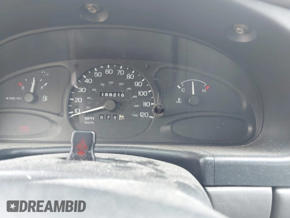 1998 Ford Escort SE with VIN 3FAFP15P2WR201186, listed as a IAAI auction lot 42192477 with 168,216 mi miles and . Bid and sale history available at DreamBid. Image 7.