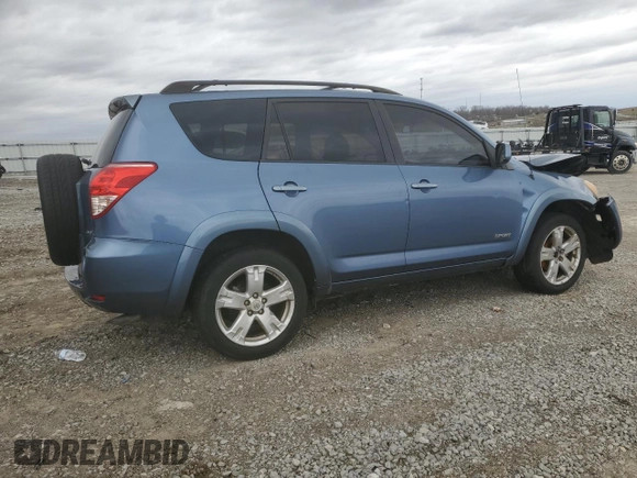 2007 Toyota RAV4 Sport with VIN JTMBK32V175020381, listed as a Copart auction lot 49696555 with 217,623 mi miles and Salvage Title. Bid and sale history available at carsss.com. Image 3.
