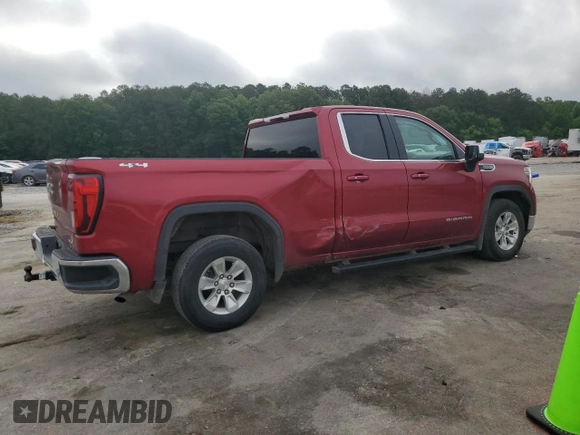 2022 GMC Sierra 1500 Limited SLE with VIN 1GTR9BED1NZ112698, listed as a Copart auction lot 53074144 with 37,216 mi miles and Salvage Title. Bid and sale history available at carsss.com. Image 3.