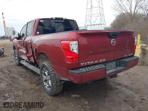 2017 Nissan Titan XD PRO-4X with VIN 1N6BA1F41HN570333, listed as a IAAI auction lot 41741250 with 62,948 mi miles. Bid and sale history available at carsss.com. Image 3.