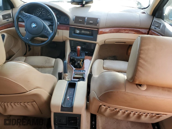 2002 BMW 5 Series 525iA with VIN WBADT43412GY44358, listed as a Copart auction lot 50822295 with 0 mi miles and Salvage Title. Bid and sale history available at carsss.com. Image 8.