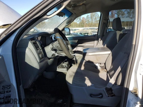 2007 Dodge 1500 ST with VIN 1D7HU18P77J517398, listed as a Copart auction lot 75881114 with 195,380 mi miles and Salvage Title. Bid and sale history available at DreamBid. Image 7.