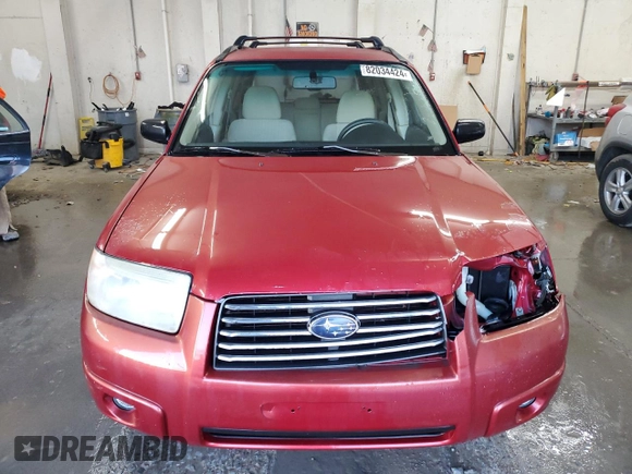 2007 Subaru Forester X with VIN JF1SG63637H703679, listed as a Copart auction lot 82034424 with 176,075 mi miles and Salvage Title. Bid and sale history available at carsss.com. Image 5.