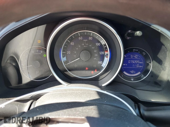 2017 Honda Fit EX with VIN JHMGK5H74HS006972, listed as a Copart auction lot 52148425 with 79,289 mi miles and Salvage Title. Bid and sale history available at carsss.com. Image 9.