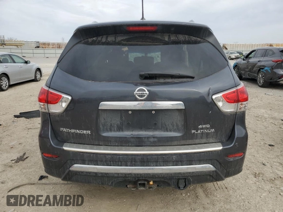 2014 Nissan Pathfinder SV with VIN 5N1AR2MM5EC641116, listed as a Copart auction lot 49459495 with 137,754 mi miles and Salvage Title. Bid and sale history available at carsss.com. Image 6.