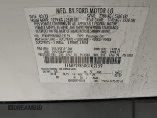 2013 Ford Taurus Limited с VIN 1FAHP2F85DG102159, выставлен на аукционе IAAI как лот 42376184 с пробегом 230 568 миль миль и . История ставок и продаж доступна на DreamBid. Изображение 9.