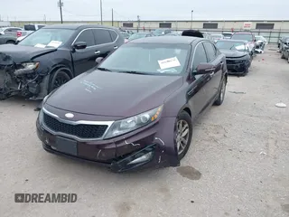 2013 Kia Optima LX with VIN 5XXGM4A77DG203932, listed as a IAAI auction lot 41640139 with 160,295 mi miles. Bid and sale history available at carsss.com. Image 2.