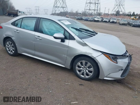 2025 Toyota Corolla LE with VIN 5YFB4MDE4SP242468, listed as a IAAI auction lot 41354909 with 2,045 mi miles. Bid and sale history available at carsss.com. Image 1.