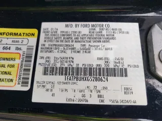 2016 Ford Mustang EcoBoost Premium with VIN 1FATP8UHXG5280634, listed as a IAAI auction lot 41885238 with 84,291 mi miles and . Bid and sale history available at carsss.com. Image 9.