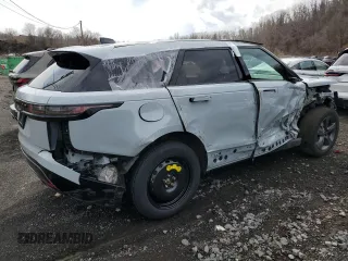 2025 Land Rover Range Rover Velar Dynamic SE with VIN SALYL2EX9SA809949, listed as a Copart auction lot 51933345 with 3,804 mi miles and Salvage title. Bid and sale history available at DreamBid. Image 3.