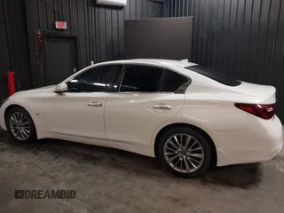 2020 Infiniti Q50 Luxe with VIN JN1EV7AR4LM251732, listed as a IAAI auction lot 41482077 with 12,799 mi miles and . Bid and sale history available at DreamBid. Image 3.