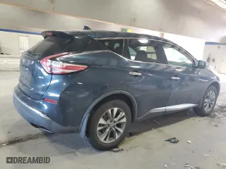 2017 Nissan Murano SL with VIN 5N1AZ2MH2HN135853, listed as a Copart auction lot 46640455 with 67,253 mi miles and Salvage Title. Bid and sale history available at carsss.com. Image 3.