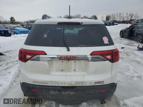 2019 GMC Acadia SLT with VIN 1GKKNVLS6KZ215101, listed as a Copart auction lot 45848645 with 62,206 mi miles and Salvage Title. Bid and sale history available at DreamBid. Image 6.